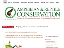 Tablet Screenshot of amphibian-reptile-conservation.org